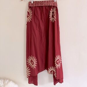 Natalie Martin Boho Sun Print Midi Skirt – Size S